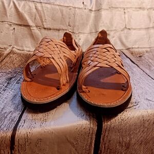 Women's Tan Braided Sandals